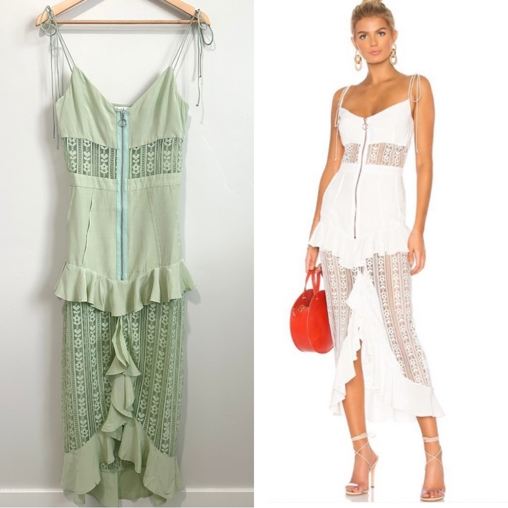 For Love & Lemons Lovebird Midi Dress
